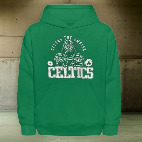 NBA • Boston Celtics Star Wars Defend The Empire Hoodie Pullover Sweatshirt - Picture 5 of 5